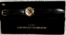 Vintage 1997 Disney World Cast Member Holiday Watch Mickey Unworn NEW BATTERY picture