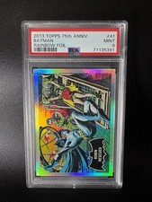 2013 Topps 1966 Batman no.41 75th Anniversary Rainbow Foil PSA 9 picture