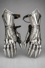 Handmade Nazgul Gauntlets | Witch King Steel Armor Gloves, Gothic Spikes picture