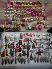 Lot 25 — Vintage Soviet Mini Christmas Tree Ornaments Mixed Lot 168 pcs picture