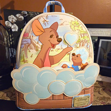 Loungefly/Disney Kanga & Roo Of Pooh, NWT, Backpack Multicolor Blue Gingham picture