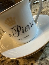 Vintage The Pierre Hotel NYC Demitasse Cup & Saucer,  Seymour Mann Inc China picture