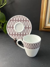 One Set  Christofle Mood Nomade Espresso Cup & Saucer Made In Paris Mint picture