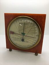 Vintage Marbled Butterscotch Bakelite Barometer Yellow Mfg Credit Corp Excellent picture