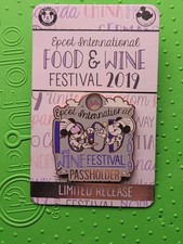Disney Pin 2019 International Food & Wine Passholder Mickey & Minnie Limited picture