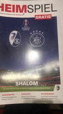 Official Programme SC Freiburg v FC Maccabi 22/01/26 Europa League picture