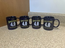 Cedarville University 4.0 Achievement Mugs, Set of 4, Navy & Gold, 2010s picture