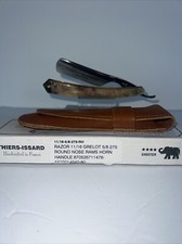 Thiers-Issard Ram Horn Handle Razor 5/8 Hallow Ground Made In France picture