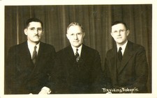 LDS Mormon 'Presiding Bishopric' RPPC Postcard Vintage/Antique c1930 Real PhotoN picture