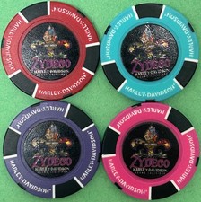 Harley Davidson Full Color Poker Chip Zydeco HD in Houma Louisiana CLOSED Pick 1 picture