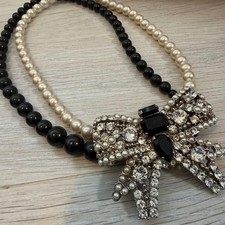 miu miu Women Accessory Ribbon Bijou Necklace VHTF Designer Collection Popular P picture