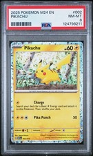 2025 POKEMON M24 EN-MCDONALD'S COLL #002 PIKACHU PSA 8 picture