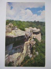 UNDERCLIFF TERRACE AT ROCK CITY LOOKOUT MTN POSTCARD CHATTANOOGA TENNESSEE 1950s picture