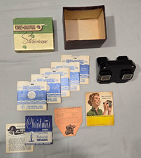 Sawyer's View-Master Stereoscope Viewer w/ Original Box, 1949 Vintage.w/6 Reels. picture