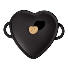 Beautiful by Drew Barrymore 2 qt Heart-Shaped Enameled Cast, Black Sesame picture
