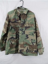 BDU Shirt/Coat Medium Short Cold Weather Heavy Weight Woodland Camo USGI Army picture