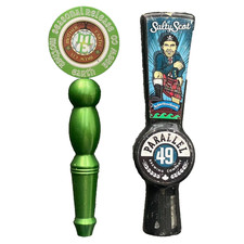 2 x VTG Beer Tap Handle Parallel 49 Brewing Company & Mother Earth 9.5