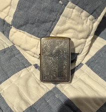 1985 Engraved Filigree Zippo Lighter picture