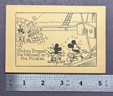 1930s Mickey Mouse Whitman Publishing Dual Sided Card Pirates / Dash for Freedom picture