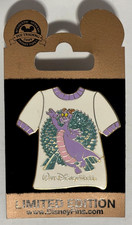 Disney 2008 Gold Card Pin Collection TShirt Figment with Spaceship Earth LE 1000 picture