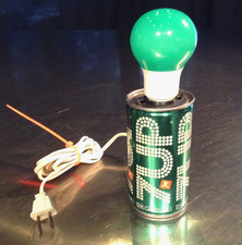 Vintage 1970s 7-Up The Uncola Soda Can Lamp Fleco Industries Retro Works Rare picture