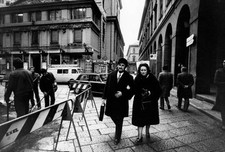 Spanish soprano Montserrat Caballe walking with her husband Spanis- Old Photo picture