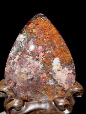 1.43LB Top Natural Ghost phantom quartz crystal Mineral specimen Decor gem+stand picture