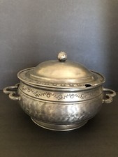 Vtg Pewter Lidded Soup Tureen by Drangsgaard Norway picture