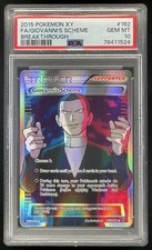 2015 Pokemon XY BREAKthrough #162/162 Giovanni's Scheme PSA 10 picture