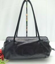Miu Miu Black Soft Leather Zipper Satchel Shoulder Bag - Vintage Made in Italy picture