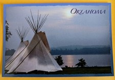 Postcard: Native Americans - Oklahoma Teepee  picture