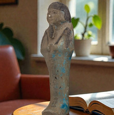 Egyptian Artifacts Rare Authentic Pharaonic Statue Of Egyptian Ushabti BC picture