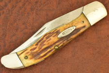 VINTAGE CASE XX 1940-1964 STAG JUMBO FOLDING HUNTER KNIFE 5165 SAB (37391) picture