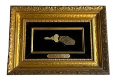 New York Plaza Hotel Framed Vintage Key & Fob Room 769 Special Guest Shapiro picture