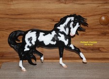 OOAK CM Breyer Traditional Esprit Model Custom Black and White Overo Horse READ picture
