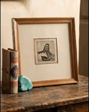 Native American Western Chief Joseph Nez Perce Etching Signed 9/20 Limited '76   picture