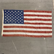 Vintage 48 Star United States Of America Flag 33”x60” picture