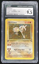 1999 Pokemon Fossil 1st Edition #7/62 Hitmonlee CGC 9.5 picture