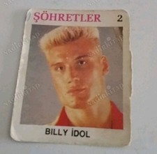 Dolph Lundgren 1980s Turkish Choclate Gum Card  4,5x5,5  Print Error Billy Idol picture