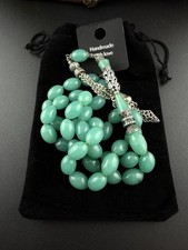 Rare Color Vtg Faturan 37-Bead Islamic Rosary N421 مسبحة مسباح فاتورا picture
