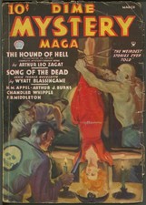 Dime Mystery 1935 March, #28  Baumhofer upside-down bondage cover. picture