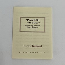 Peasant Girl With Basket Studio Hummel Goebel CERTIFICATE OF AUTHENTICITY ONLY picture