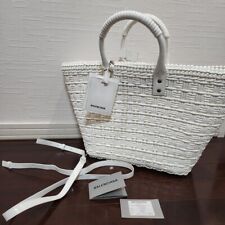 Balenciaga Tote Bag Bistro Basket White Ginza Mitsukoshi Purchase picture