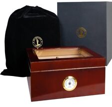 48 Cigar Case for Men - Classic Portable Lightweight and Travel Black - Cigar Ho picture