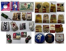 Lot of Vintage Olympic Memorabilia - Pins & Medals - Munich1972 Moscow1980 30pc. picture