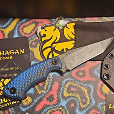 Gahagan Customs Balor EDC Fixed Blade Drop Point Stainless Full Tang CF Sheath picture