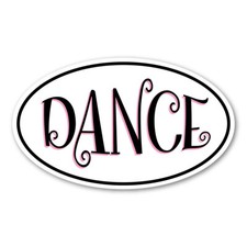 Dance Oval Magnet picture