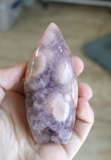PINK AMETHYST FREEFORM 3.60 X 1.51 INCHES TALL/ 188.1 GRAMS picture