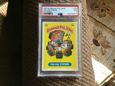 1985 Topps Garbage Pail Kids Series 1 #10a TEE-VEE-STEVIE - Matte Back - PSA 7 picture