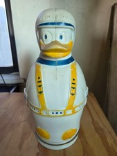  Vintage 1966 Nabisco Puppets Cereal Donald Duck Plastic Container Coin Bank picture